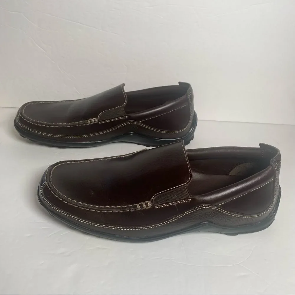 Cole Haan Brown Leather Tucker Venetian Slip On Loafers Like New Condition S-9M